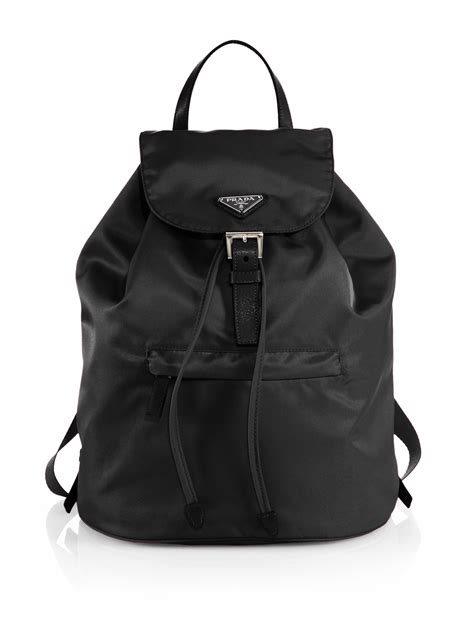 women's prada black bag|Prada backpack nylon for women.